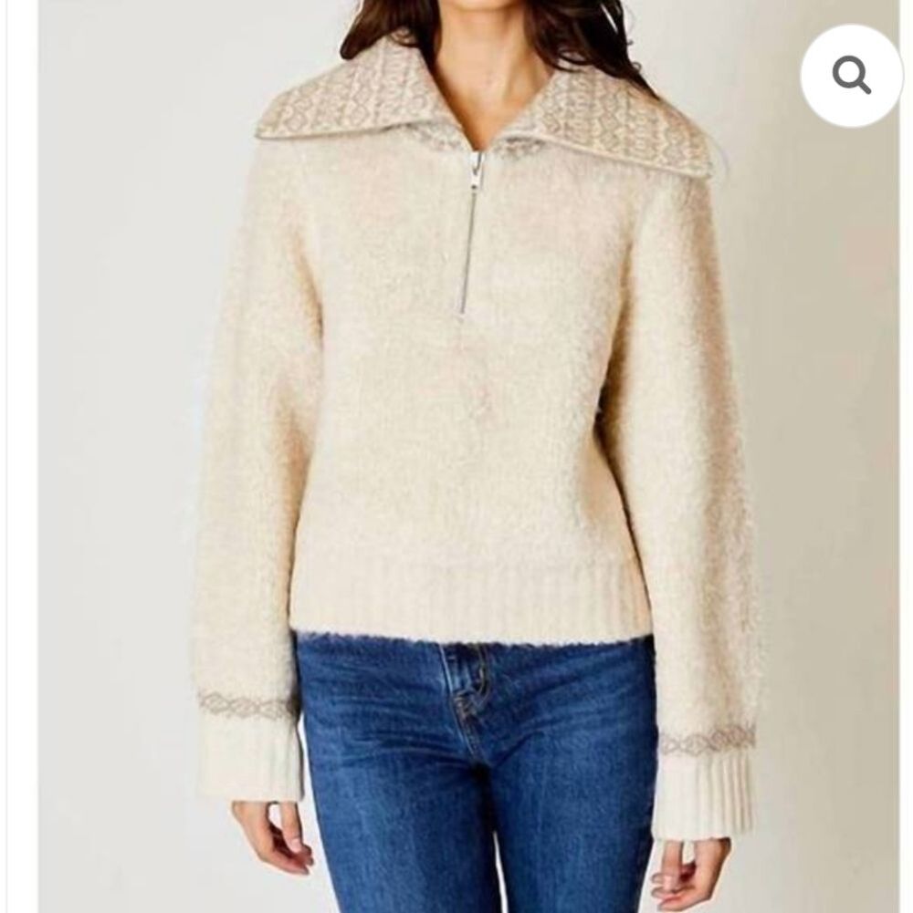 Elie Tahari Sparkle Desert Plaid Tweed Cardigan Size S Luxury Bz-2863